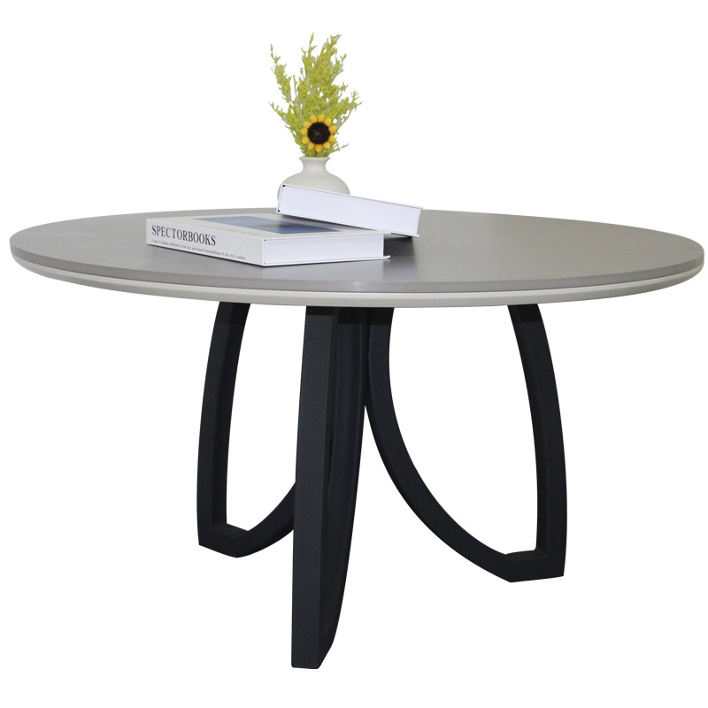 round black metal coffee table